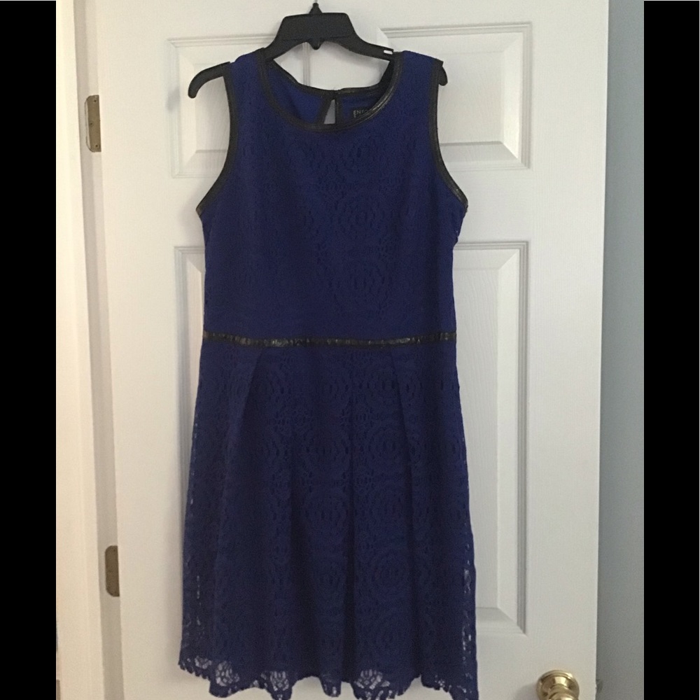 Enfocus studio size 12 lace dress blue lace dress